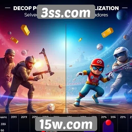 Comparativo de popularidade entre jogos no 3ss.com